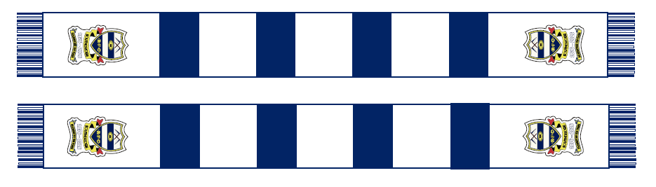 SRFC 150th Scarf - White